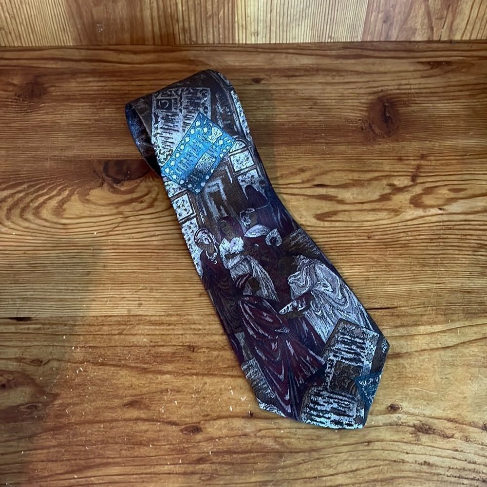 Oscar De La Renta Studio Men’s Tie 100% Polyester Made in the USA